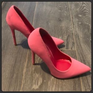pink heels size 7